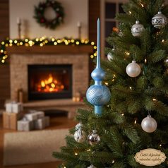 Vánoční sada 9 ks ozdob na stromeček "Česká zima 1918", ručně malováno