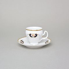 Šálek a podšálek Espresso 75 ml / 11,5 cm, Thun 1794, karlovarský porcelán, BERNADOTTE erbíky