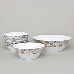 Compot set for 6 persons, Thun 1794 Carlsbad porcelain, TOM 30005