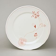 Plate dining 26 cm, Red Onion Pattern ECO on ivory, Cesky porcelan a.s.