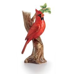 Vase 19 cm, Cardinal bird, FRANZ porcelain