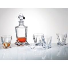 Quadro whisky set 1+6 pro 6 osob, Bohemia Crystalite