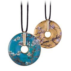 Necklace V. van Gogh - Almond Tree, 5 / 5 / 1 cm, Fine Bone China, Goebel