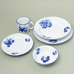 Dining set for 4 pers. 20 pcs., Cesky porcelan a.s., Blue cherry