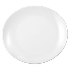 Plate oval flat 25 cm, Modern Life UNI white, Seltmann Porcelain