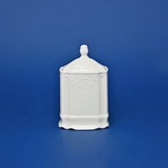 Spice box 150 ml, 12,4 cm, Thun 1794, karlovarský porcelán, BERNADOTTE ivory
