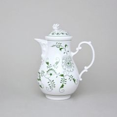 Konvice kávová s víčkem 600 ml, zelený cibulák, Český porcelán a.s.