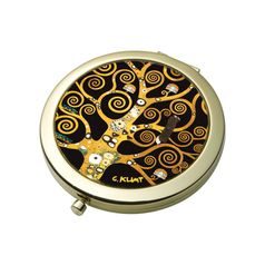 Pocket Mirror Gustav Klimt - Tree of Life, 7,5 / 7 / 1,2 cm, Metal, Goebel