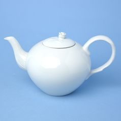 Tea pot 1,2 l with strainer 1,20 l, white, Český porcelán a.s.