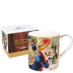 Mug 380 ml, Breakfast of the Rowers, A. Renoir, bone china Carmani