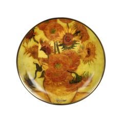 Miniature Plate V. van Gogh - Sunflowers, 10 cm, Fine Bone China, Goebel