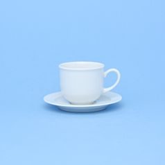 Cup 110 ml + saucer 110 mm, Opal white, Thun 1794