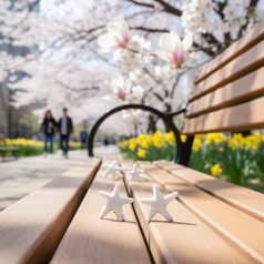 Earrings: Blue Hearts, Porcelain Jewels Studio Mallys