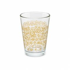 Glass 260 ml, GOLD ORNAMENTS, Solbika Glassworks Poland