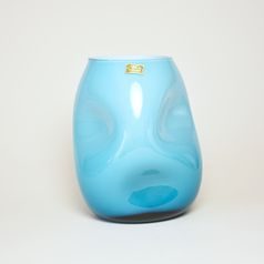 Egermann: Design Vase Triplex, Irregular Shape, 23 cm, Crystal Vases Egermann