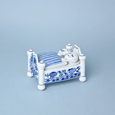 Dóza na bonbóny / postýlka / - komplet 13 x 9,5 cm, Cibulák, originální z Dubí