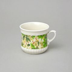 Hrnek Perlový malý 260 ml, vánoční růže, Český porcelán a.s.