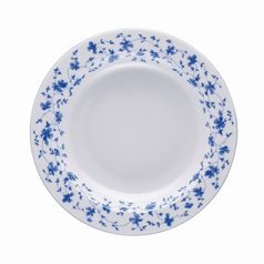 Plate deep 23 cm, FORM 1382 Blaublüten, Arzberg porcelain