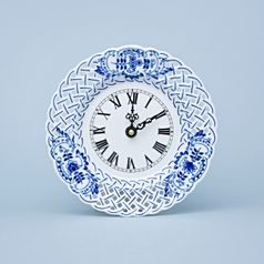 Clock perforated 18 cm + Clockwork, Original Blue Onion Pattern