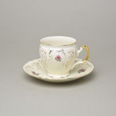 BERNADOTTE zámecká: Šálek a podšálek kávový 220 ml / 16 cm, Thun 1794, karlovarský porcelán
