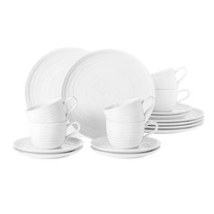 Terra WHITE: Coffee set 18 pcs., Seltmann porcelain
