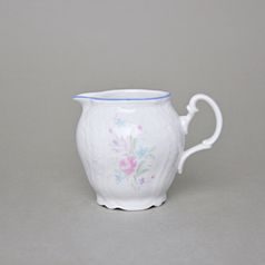 Creamer 250 ml, Thun 1794 Carlsbad porcelain, BERNADOTTE blue-pink flowers