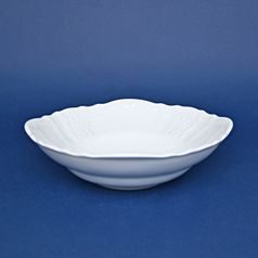 Bowl deep 23 cm, Thun 1794 Carlsbad porcelain, BERNADOTTE white