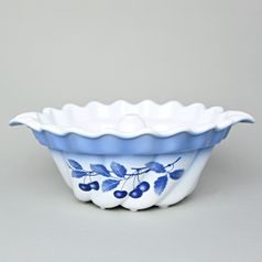 Baking form for "Bábovka" cake 33 cm, Thun 1794 Carlsbad porcelain, BLUE CHERRY
