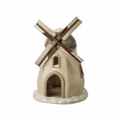 Winter Forest: Snowy Windmill 16,5 x 23 cm, Goebel stoneware