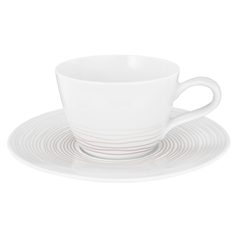 Cup 0,24 l coffee and saucer 16,5 cm, Life 25431, Seltmann Porcelain