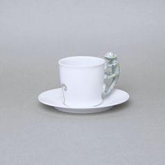 Espresso Cup and Saucer, ZOO Chameleon, 80 ml, Limited Edition, Goldfinger Porcelain