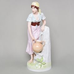 Nosička vody 25 x 25 x 60 cm, Saxe, Porcelánové figurky Duchcov