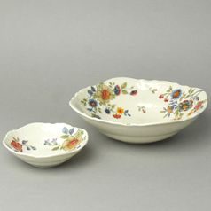 BERNADOTTE ivory chinese flowers: Compot set for 6 pers., Thun 1794, karlovarský porcelán