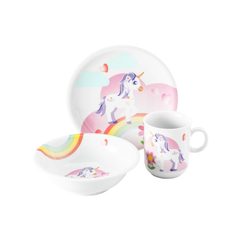 Children set 3 pcs. My little unicorn, Compact 25582, Seltmann porcelain