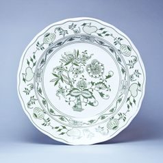 Talíř hluboký 24 cm, zelený cibulák, 2. jak., Český porcelán a.s.