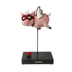 Figurka When Pigs Fly 17 / 9,5 / 29 cm, porcelán, Ed Heck, Goebel