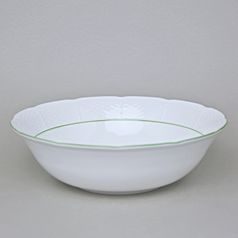 7047703: Bowl 24 cm, Thun 1794, karlovarský porcelán, NATÁLIE light green lines