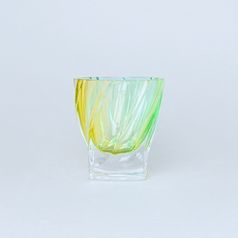 PONTI - Rainbow (yellow, greem, blue), Whiskey Glass, 320 ml, Bohemia Treasury