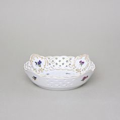 Bowl square perforated 17 cm, Hazenka, Cesky porcelan a.s.