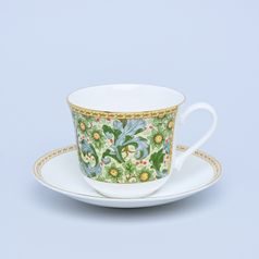 Classic Collection – Orchard Fruits: Cup 420 ml and saucer, Roy Kirkham fine bone China