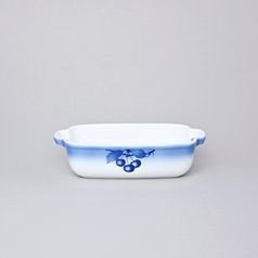 Bowl baking 5,5 x 21,8 x 13 cm, Thun 1794 Carlsbad porcelain, BLUE CHERRY