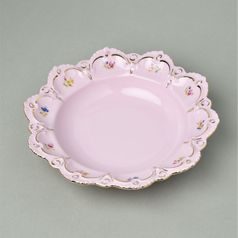 Talíř hluboký 22 cm, Lenka 247, Růžový porcelán z Chodova