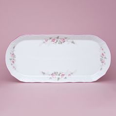 Pink line: Tray 37 cm, Thun 1794 Carlsbad porcelain, BERNADOTTE roses