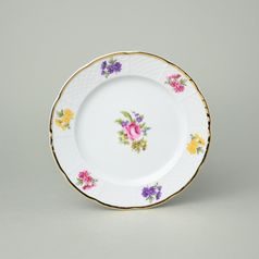 Talíř dezertní 19 cm, Natálie růže, Thun 1794, karlovarský porcelán
