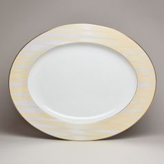 Dis oval 33 cm, Granat Marsala 3732, Tettau porcelain