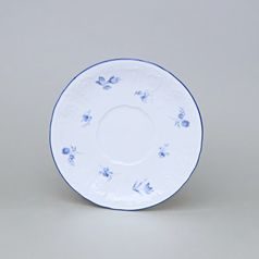 Saucer 17,5 cm, Thun 1794, karlovarský porcelán, BERNADOTTE kytička