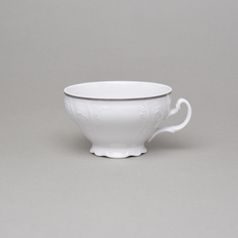 Šálek a podšálek čajový 205 ml / 16 cm, Thun 1794, karlovarský porcelán, BERNADOTTE platina