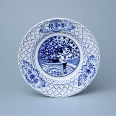Annual plate 2023, wall, 18 cm, Original Blue Onion Pattern