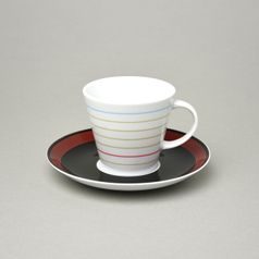 Cup 150 ml and saucer 15 cm, Thun 1794 Carlsbad porcelain, TOM 330164