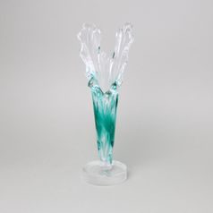 Vase w/a V-neck 33,5 cm, Pačinek GLASS